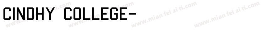 Cindhy College字体转换